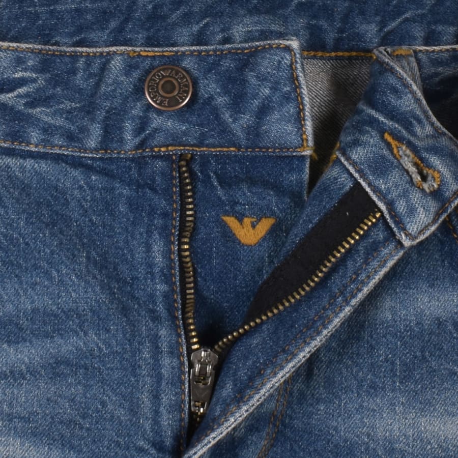 Emporio Armani J06 Slim Fit Jeans Mid Wash Blue